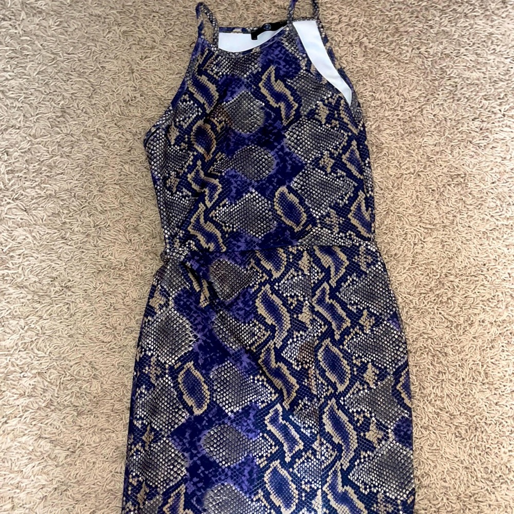 Misguided limited edition snake skin dress